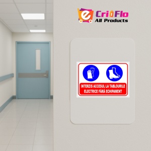 Indicator Panou interzis accesul la tablourile electrice fara echipament, Sticker autocolant - Img 4