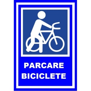 Indicator Parcare biciclete v1, Sticker autocolant