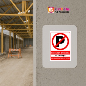 Indicator Parcare interzisa cu exceptia conducerii directiunii, Sticker autocolant - Img 5