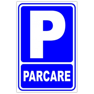 Indicator Parcare, Sticker autocolant