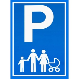 Indicator Parcarea pentru copii, Sticker autocolant