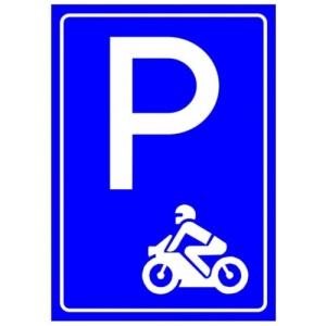 Indicator Parcari pentru motocicleta, Sticker autocolant