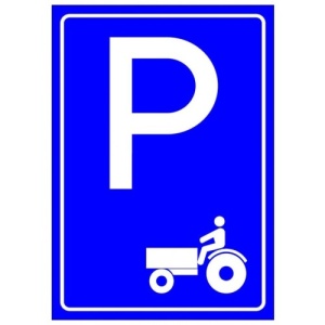 Indicator Parcari pentru tractor, Sticker autocolant