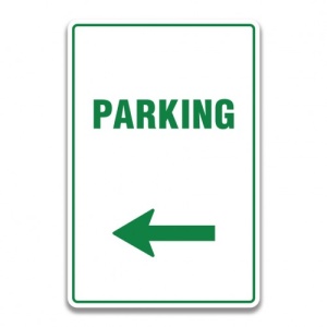 Indicator PARKING LEFT SIGN, Sticker autocolant