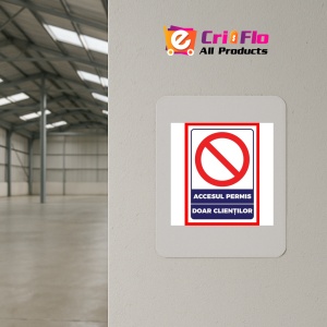 Indicator Pentru accesul permis doar clientilor v1, Sticker autocolant - Img 3