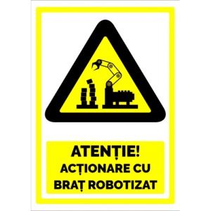 Indicator Pentru actionare cu brat robotizat, Sticker autocolant