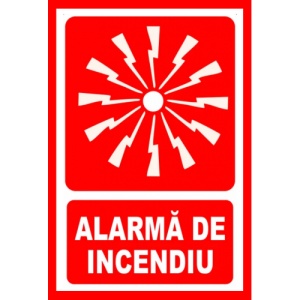 Indicator Pentru alarma de incendiu, Sticker autocolant