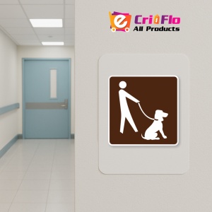 Indicator pentru animale de companie in lesa, Sticker autocolant - Img 4