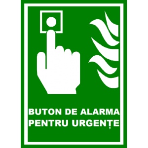 Indicator Pentru buton de alarma pentru urgente, Sticker autocolant