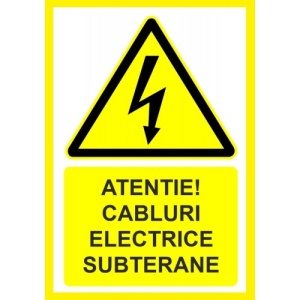 Indicator Pentru cabluri electrice subterane, Sticker autocolant - Img 1