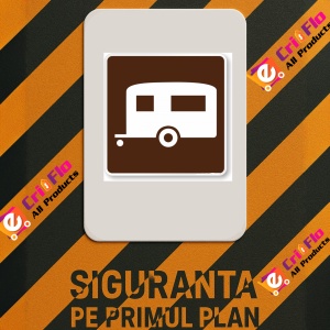 Indicator pentru camping remorca, Sticker autocolant - Img 2
