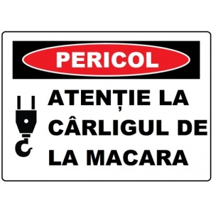 Indicator Pentru carligul de la macara, Sticker autocolant