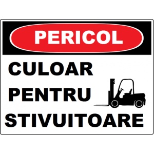 Indicator Pentru culoar stivuitoare, Sticker autocolant