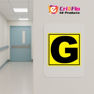 Indicator Pentru depozit litera G randul G si poarta G, Sticker autocolant - Img 4