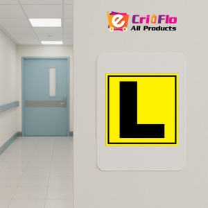 Indicator Pentru depozit litera L randul L si poarta L, Sticker autocolant - Img 4