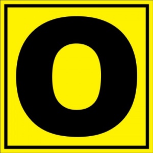 Indicator Pentru depozit litera O randul O si poarta O, Sticker autocolant
