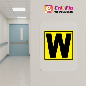 Indicator Pentru depozit litera W randul W si poarta W, Sticker autocolant - Img 4