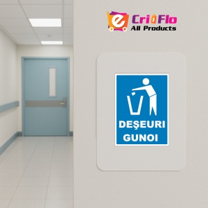 Indicator Pentru deseuri gunoi, Sticker autocolant - Img 4