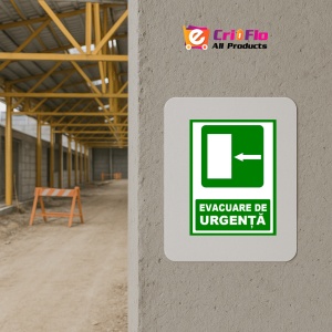 Indicator Pentru evacuare de urgenta la stanga, Sticker autocolant - Img 5