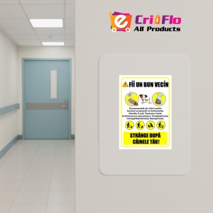 Indicator Pentru excrementele de caini, Sticker autocolant - Img 4