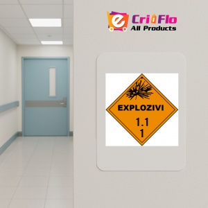Indicator Pentru explozivi clasa 1.1, Sticker autocolant - Img 4