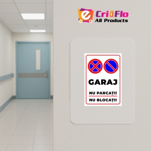 Indicator Pentru garaj nu parcati si nu blocati, Sticker autocolant - Img 4