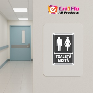 Indicator Pentru gri toaleta mixta, Sticker autocolant - Img 4