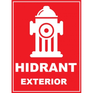 Indicator pentru hidrant v1, Sticker autocolant