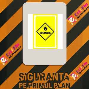 Indicator Pentru inflamabil, Sticker autocolant - Img 2