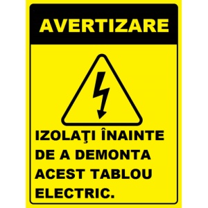 Indicator Pentru inlocuirea tabloului electric, Sticker autocolant