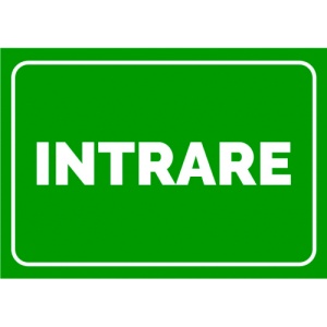 Indicator Pentru intrare, Sticker autocolant