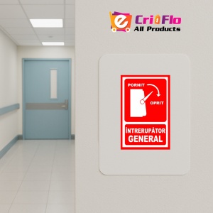 Indicator Pentru intrerupator general pornit oprit, Sticker autocolant - Img 4