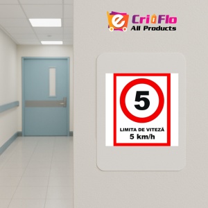 Indicator Pentru limita de viteza 10 km la ora, Sticker autocolant - Img 4