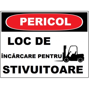 Indicator Pentru loc de incarcare pentru stivuitoare, Sticker autocolant