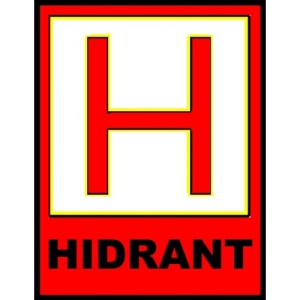Indicator Pentru marcaje hidranti, Sticker autocolant