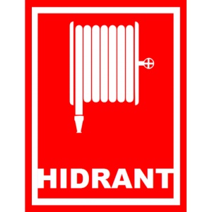 Indicator Pentru marcarea hidrantilor, Sticker autocolant