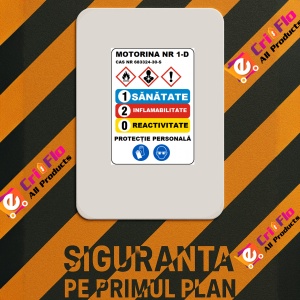 Indicator Pentru motorina nr 1-d, Sticker autocolant - Img 2
