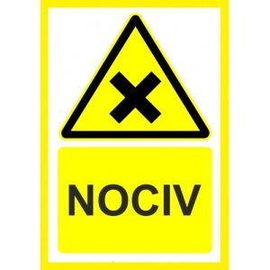 Indicator Pentru nociv, Sticker autocolant
