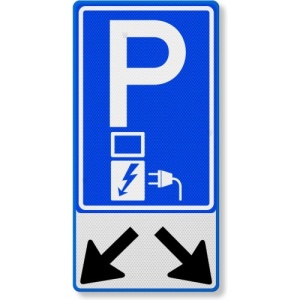 Indicator pentru parcare de circulatie incarcare auto electrica, Sticker autocolant