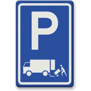 Indicator pentru parcare incarcare si descarcare, Sticker autocolant