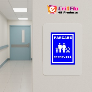 Indicator Pentru parcare rezervata mama si copil, Sticker autocolant - Img 4