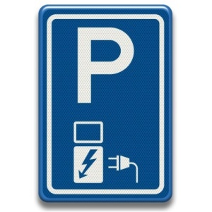 Indicator pentru parcare rezervata masini electrice EV, Sticker autocolant