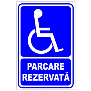 Indicator Pentru parcare rezervata, Sticker autocolant