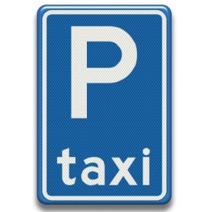 Indicator pentru parcare taxi, Sticker autocolant