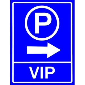 Indicator Pentru parcare vip, Sticker autocolant