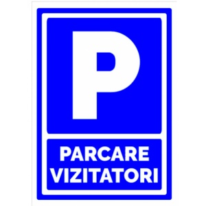 Indicator Pentru parcare vizitatori, Sticker autocolant
