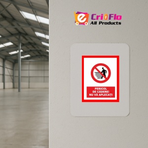 Indicator Pentru pericol de cadere nu va aplecati, Sticker autocolant - Img 3