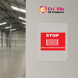 Indicator pentru porti automate electrice, Sticker autocolant - Img 3