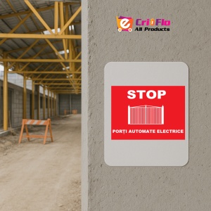Indicator pentru porti automate electrice, Sticker autocolant - Img 5