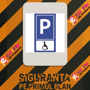 Indicator Pentru rezervare parcare persoana cu handicap, Sticker autocolant - Img 2